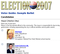The Newark Advocate's Voter Guide. screenshot