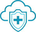 Secure and compliant data icon