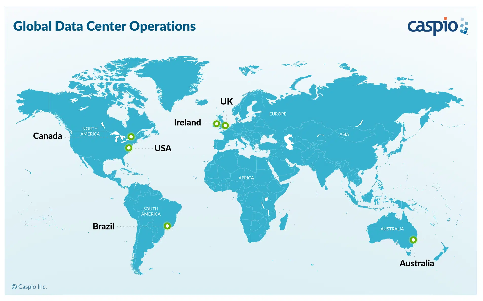 Caspio is opening more data centers across the globe to bring your apps and data closer to your users.