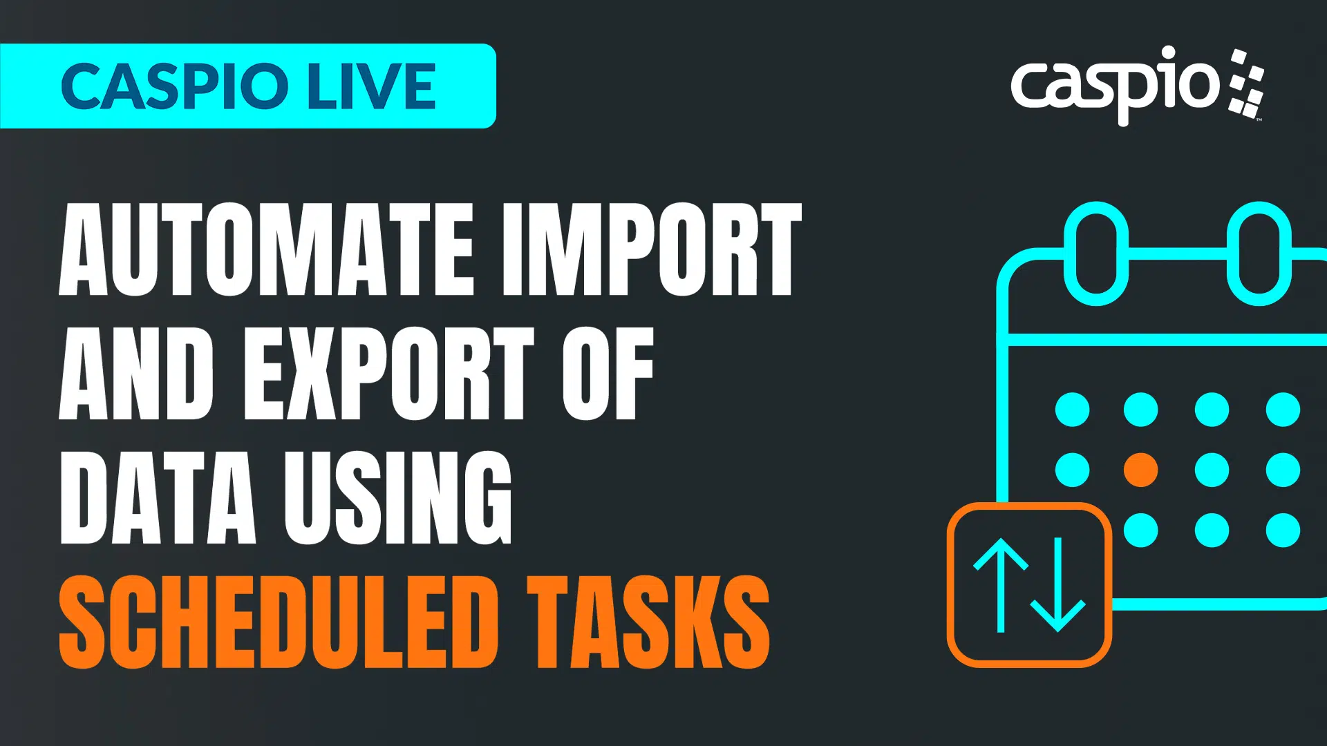 Automate Import and Export of Data Using Scheduled Tasks