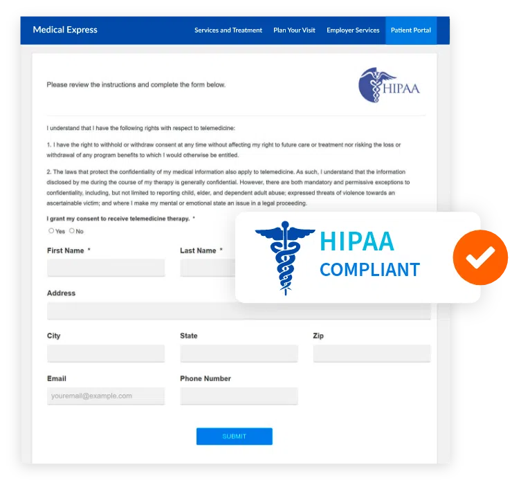 HIPAA patient consent form