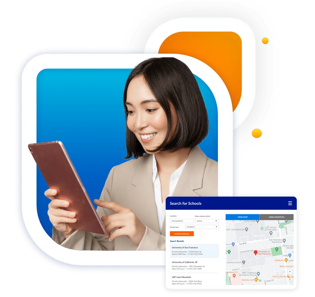 Staff using their media database service