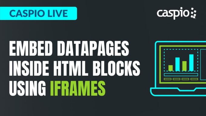 Caspio Live: Embed DataPages Inside HTML Blocks Using iFrames