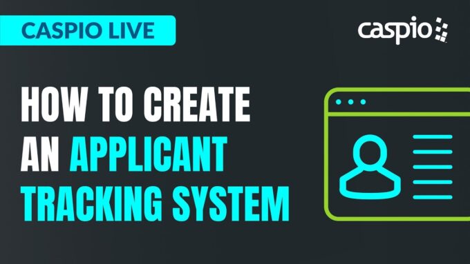 Caspio Live: How to Create an Applicant Tracking System