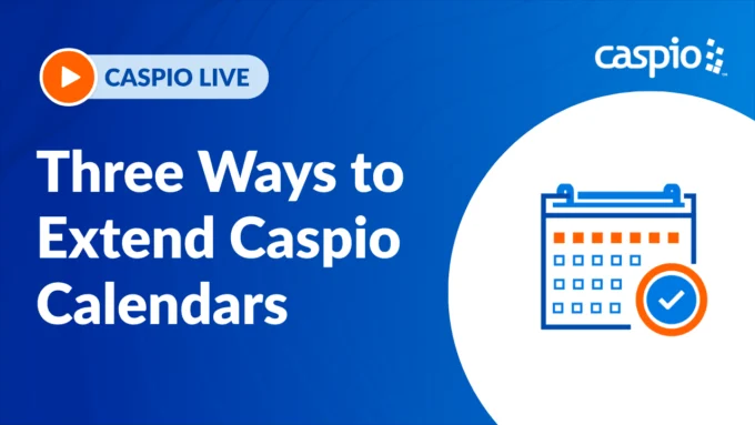 Caspio Live: Three Ways To Extend Caspio Calendars