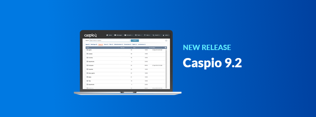 Blog - Announcing Caspio 9.2 - 5-25-16