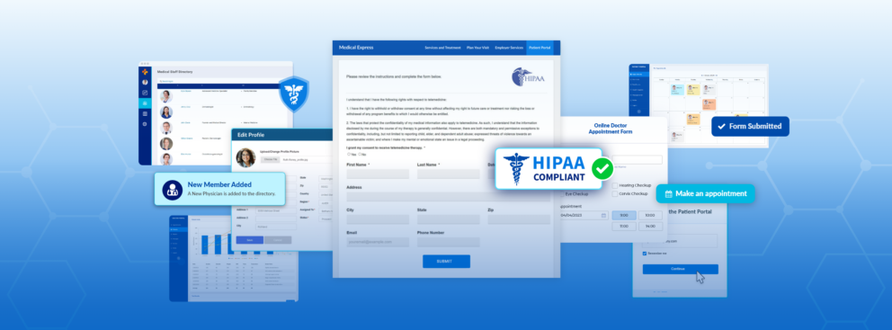HIPAA-Compliant Forms for Healthcare Organizations Banner