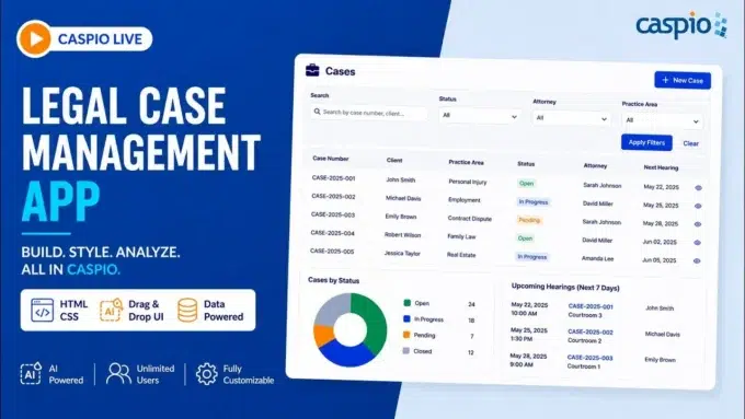 Legal Case Management App Banner