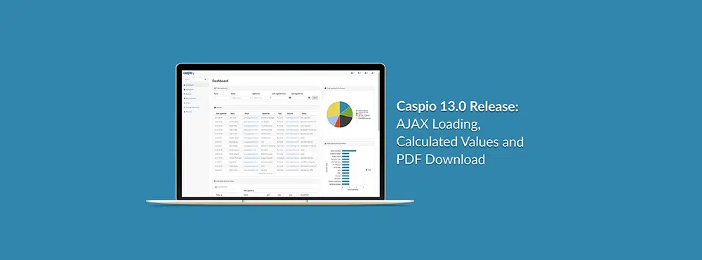 New in Caspio 13.0: AJAX Loading, Calculated Values and PDF Download