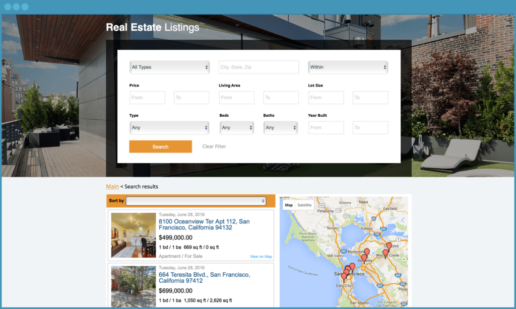 Real Estate Listings App
