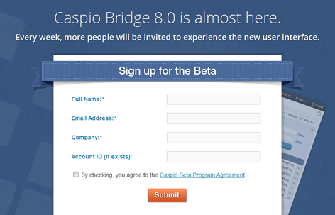 Caspio Bridge 8.0 Beta