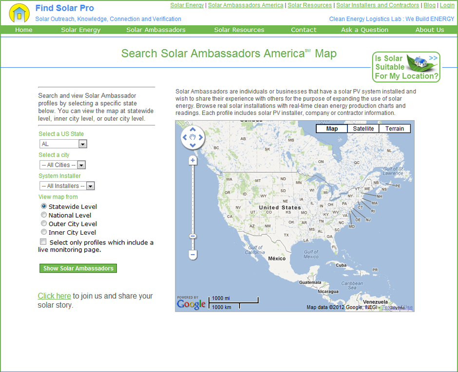 Solar Energy Cloud Apps - Click to View Screenshots